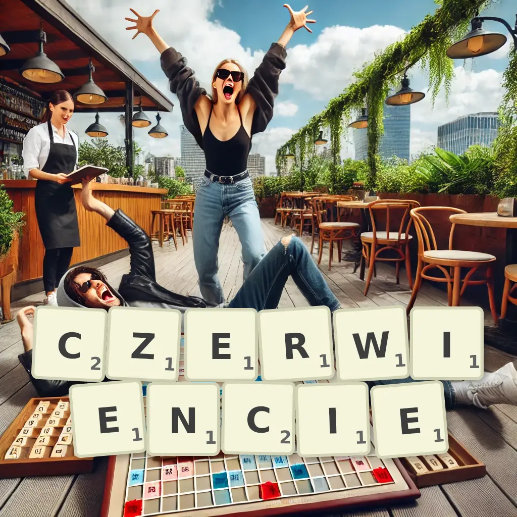 Słowa z liter CZERWIEŃCIE