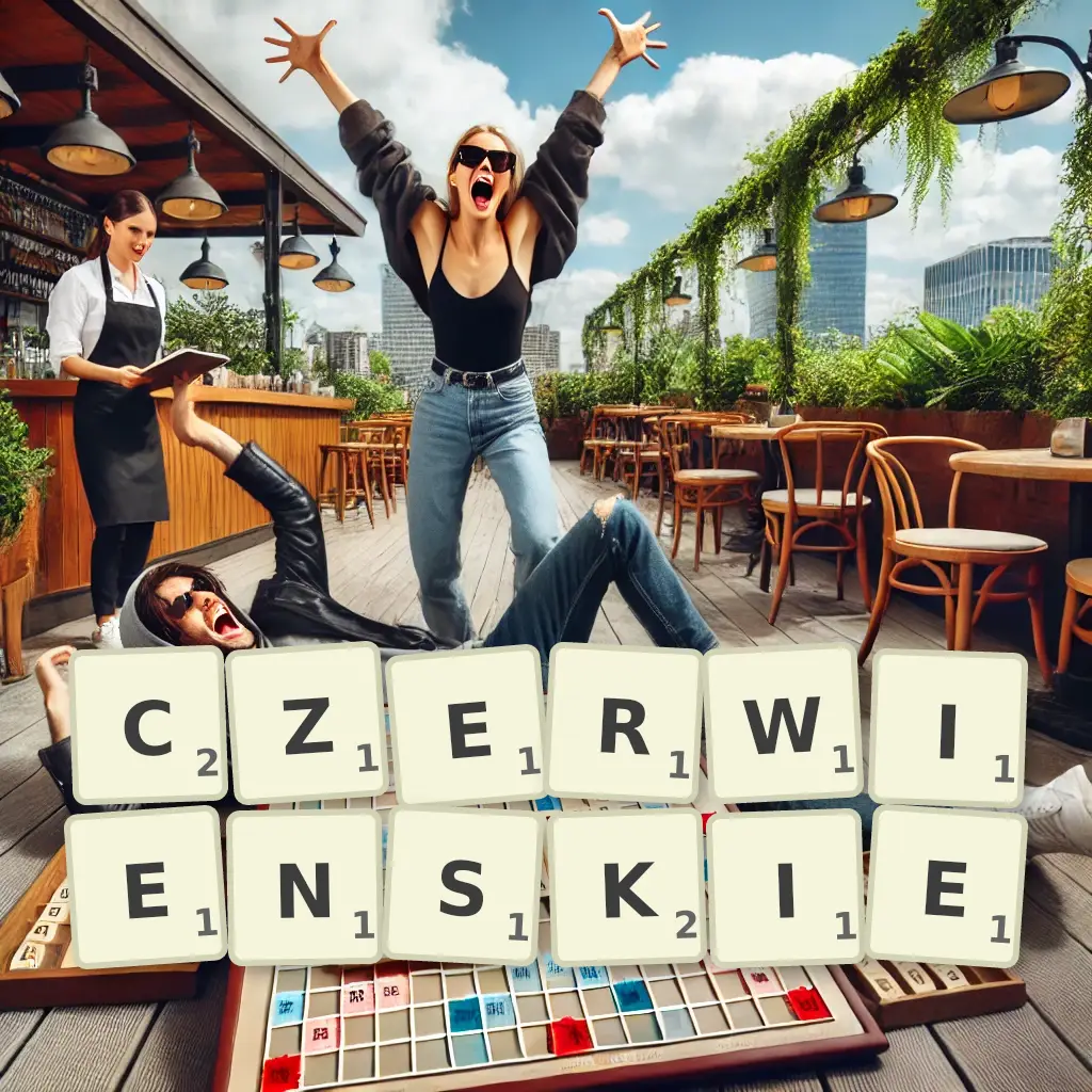 Słowa z liter CZERWIEŃSKIE