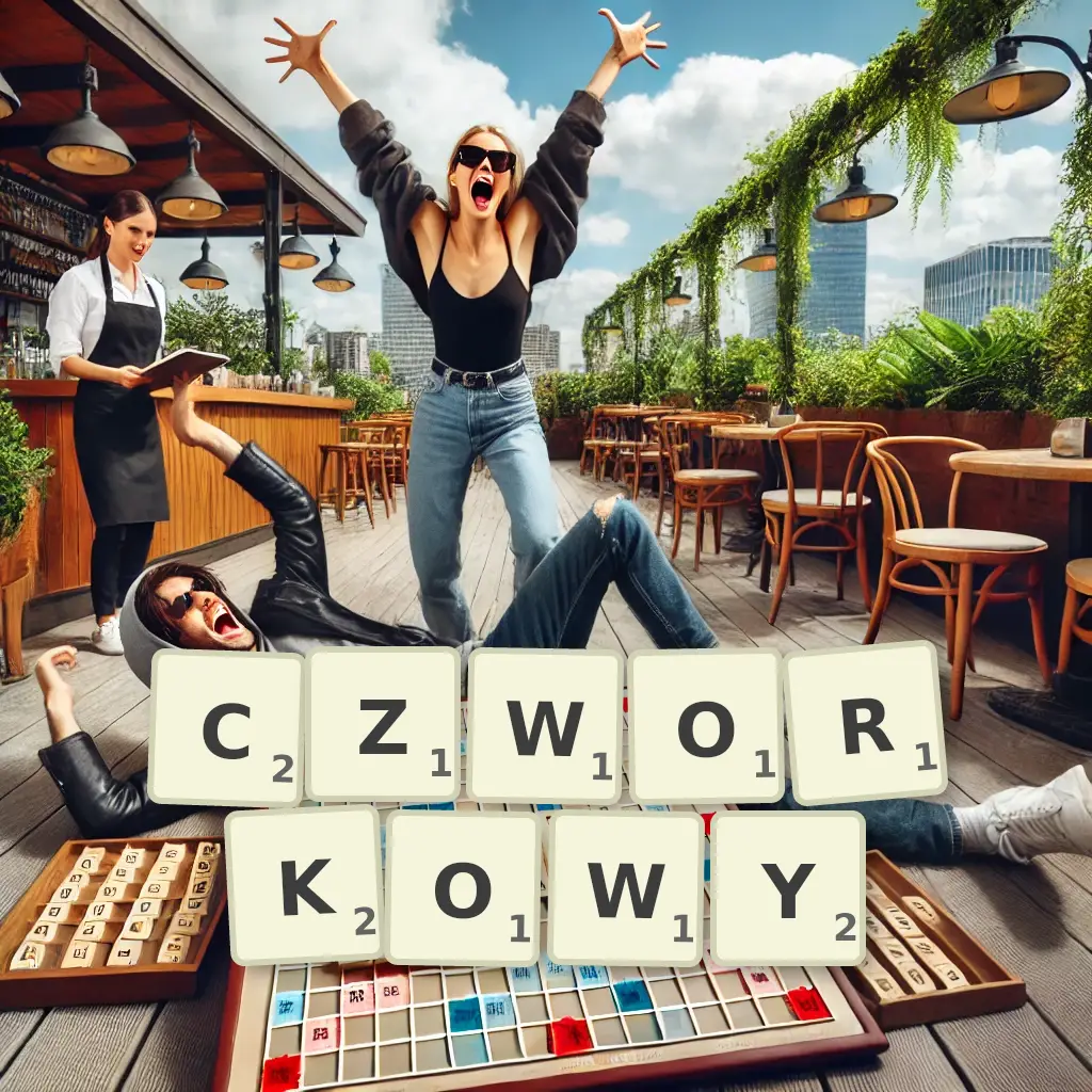 Słowa z liter CZWÓRKOWY