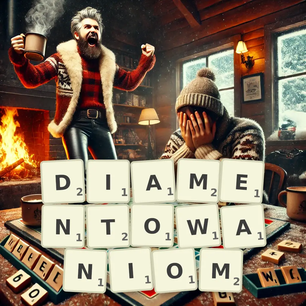 Słowa z liter DIAMENTOWANIOM