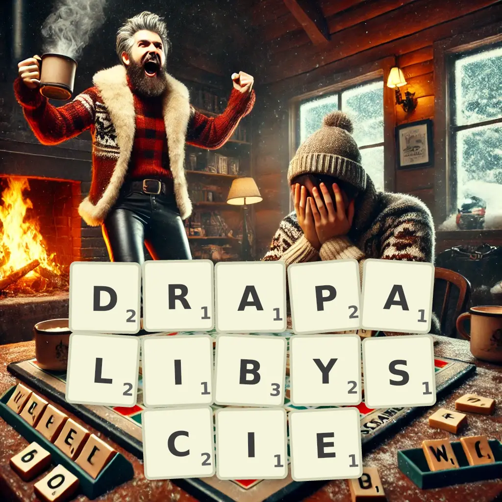 Słowa z liter DRAPALIBYŚCIE