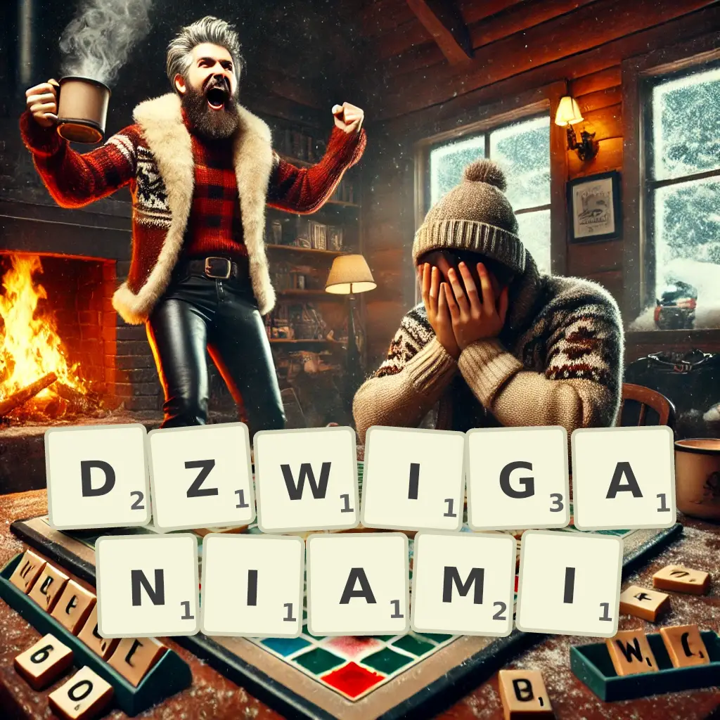 Słowa z liter DŹWIGANIAMI