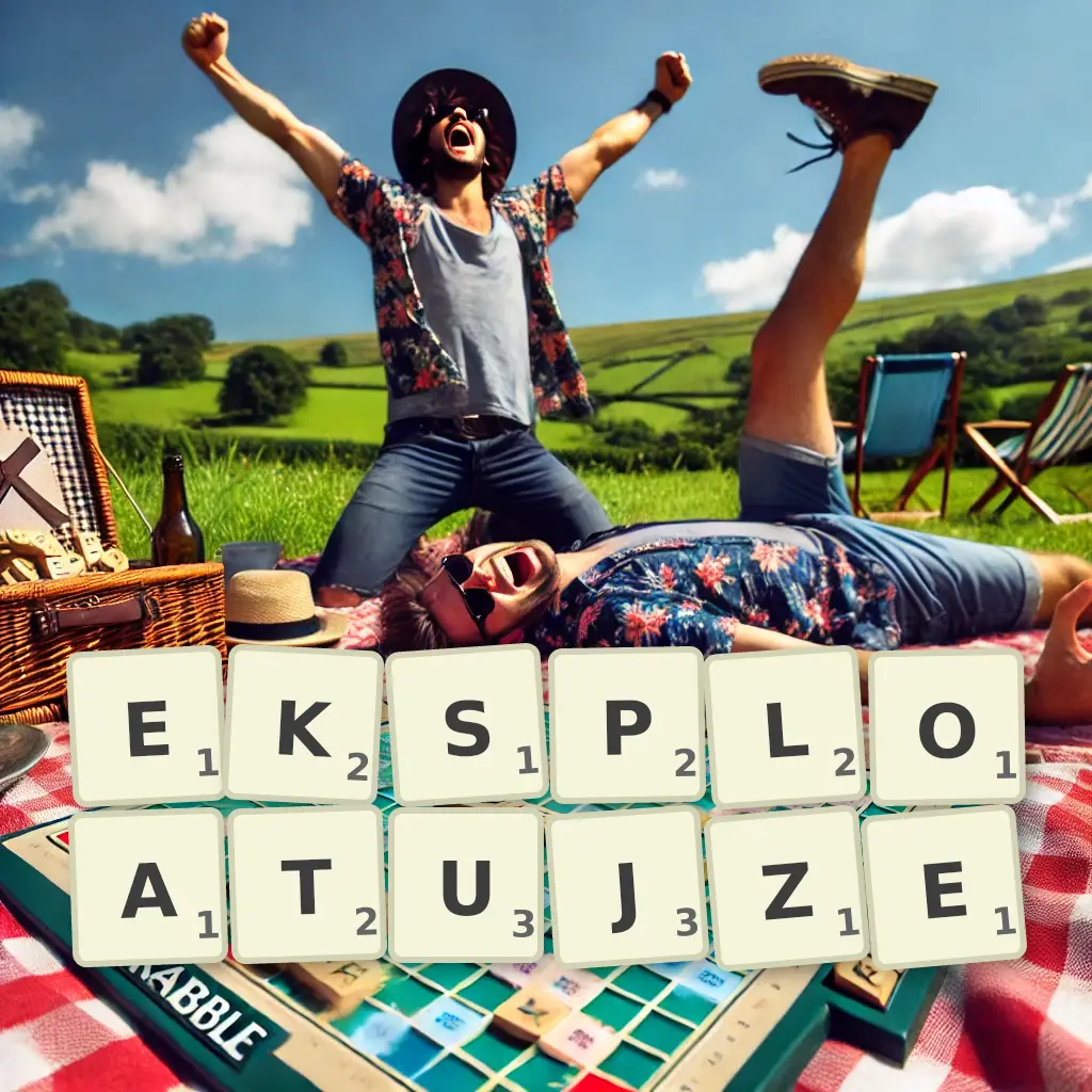 Słowa z liter EKSPLOATUJŻE