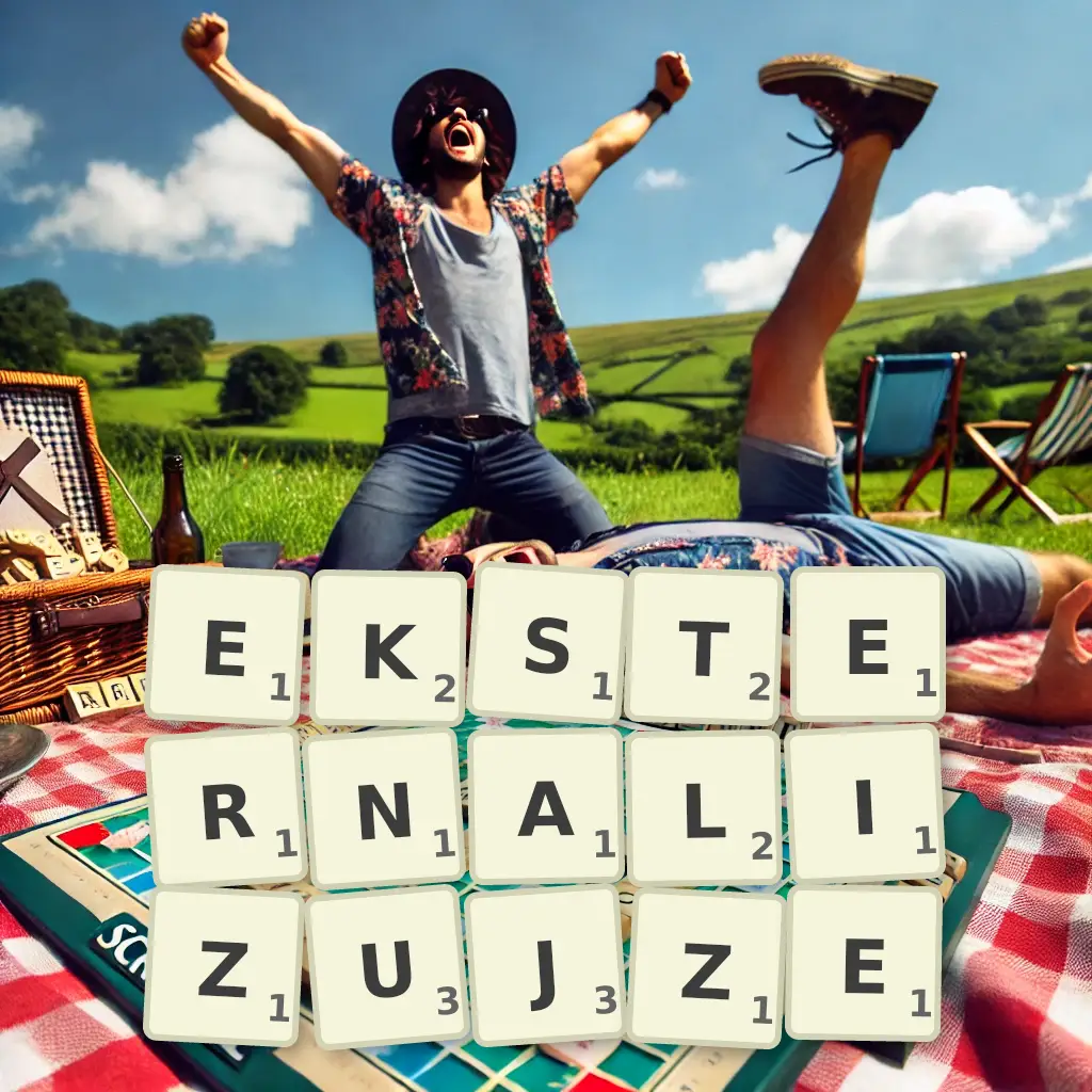 Słowa z liter EKSTERNALIZUJŻE