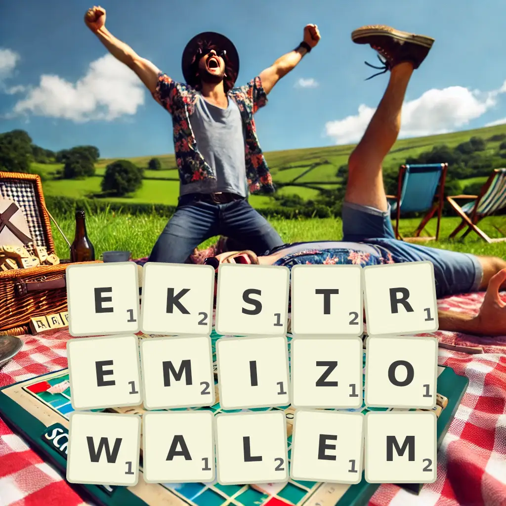 Słowa z liter EKSTREMIZOWAŁEM