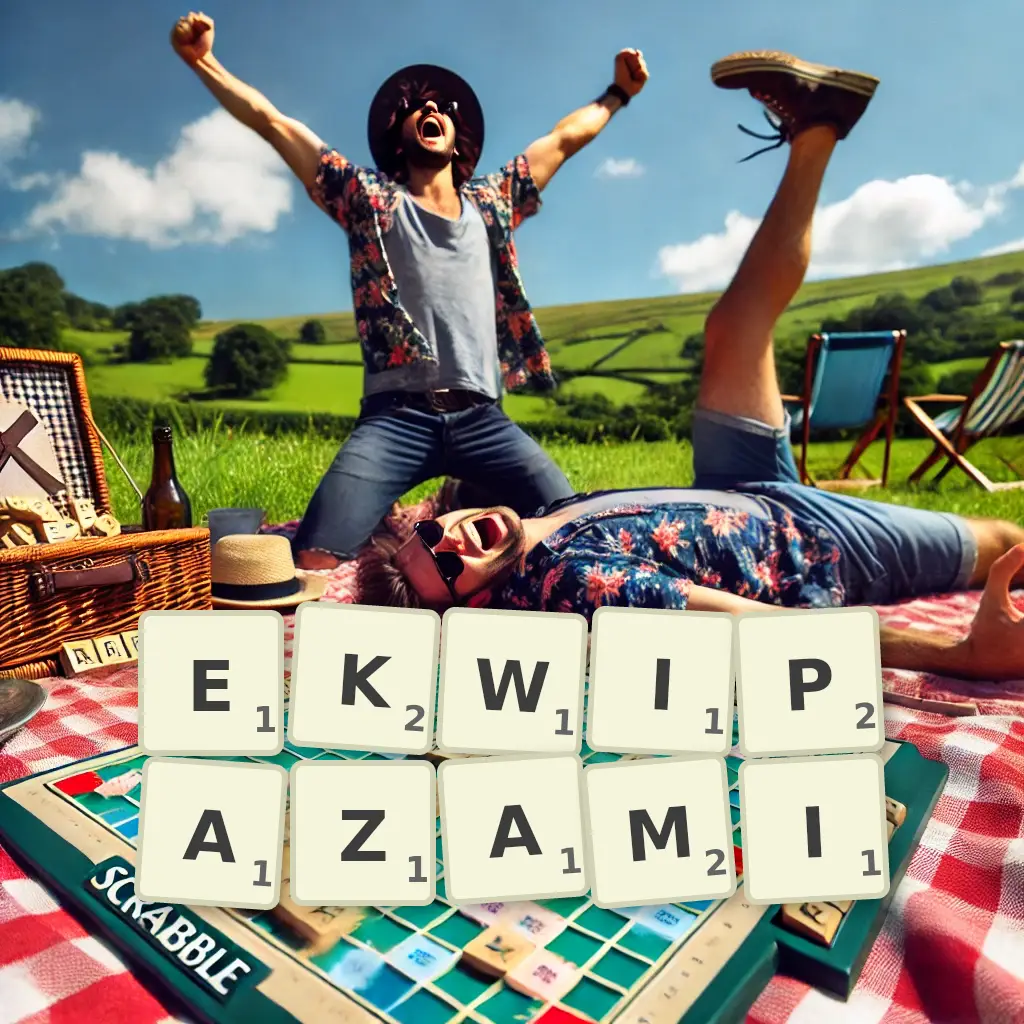 Słowa z liter EKWIPAŻAMI