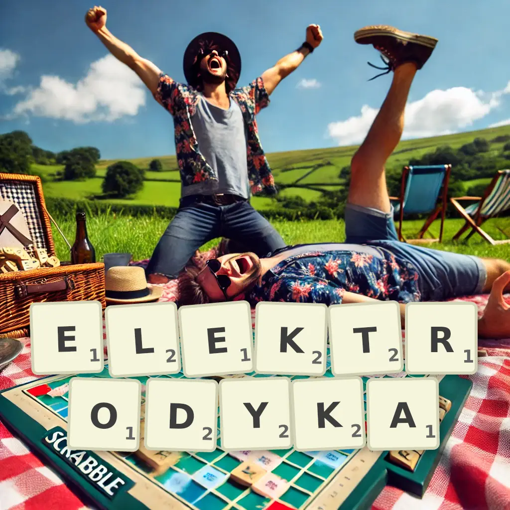 Słowa z liter ELEKTRODYKĄ