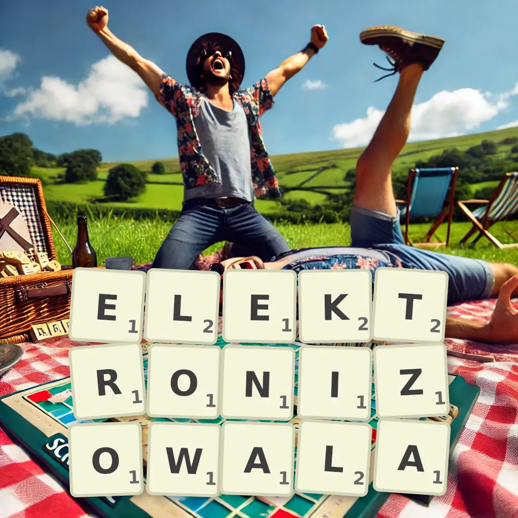 Słowa z liter ELEKTRONIZOWAŁA