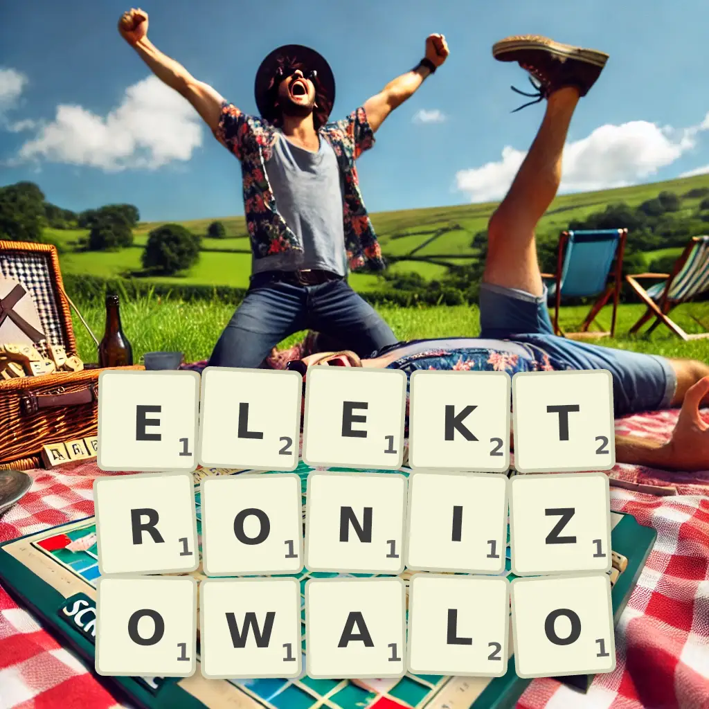 Słowa z liter ELEKTRONIZOWAŁO