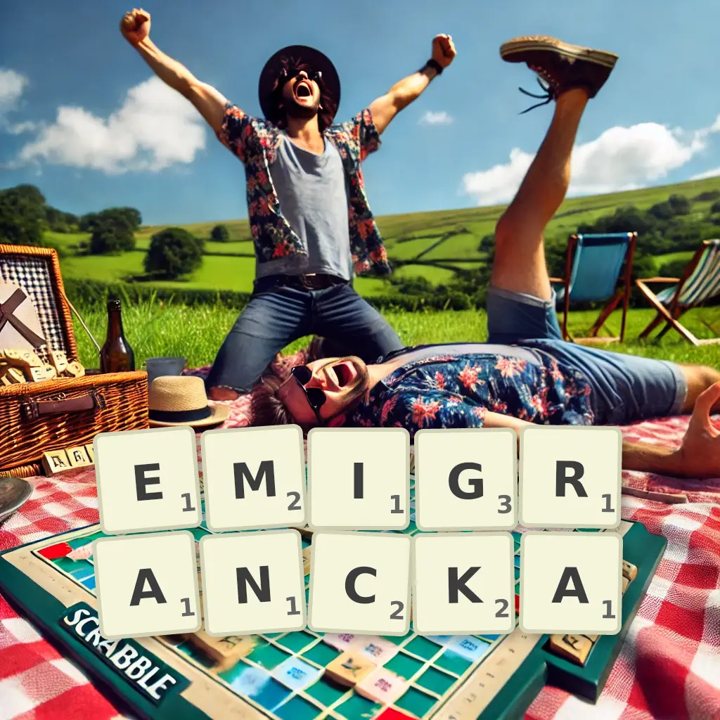 Słowa z liter EMIGRANCKA