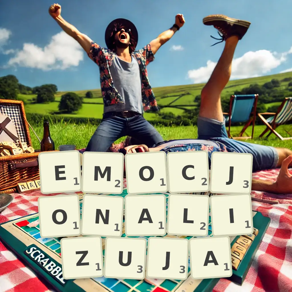 Słowa z liter EMOCJONALIZUJĄ