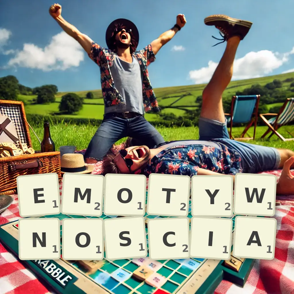 Słowa z liter EMOTYWNOŚCIĄ