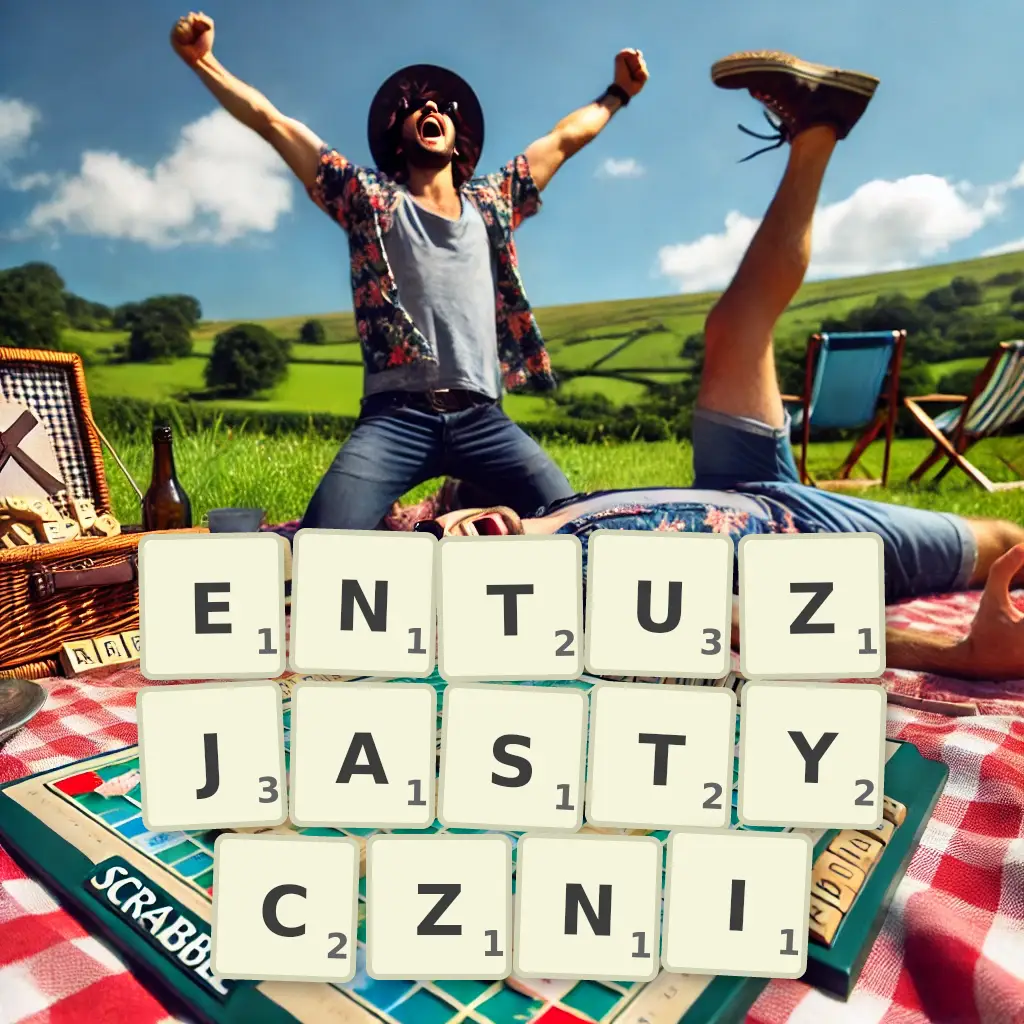 Słowa z liter ENTUZJASTYCZNI