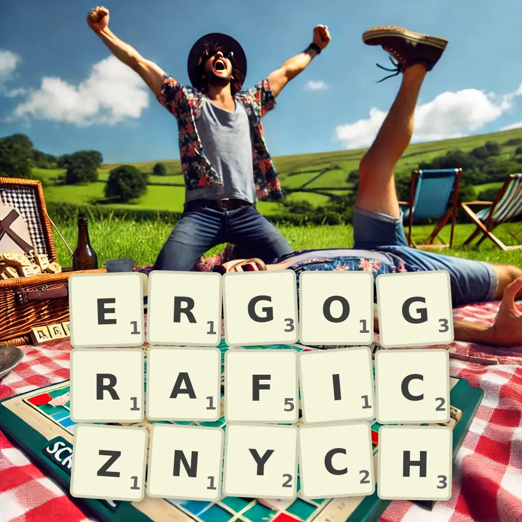 Słowa z liter ERGOGRAFICZNYCH