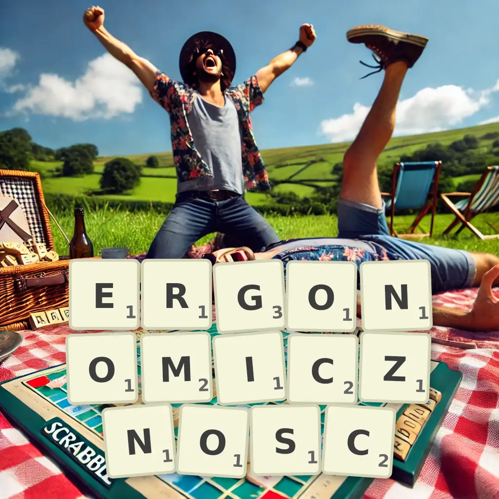Słowa z liter ERGONOMICZNOŚĆ