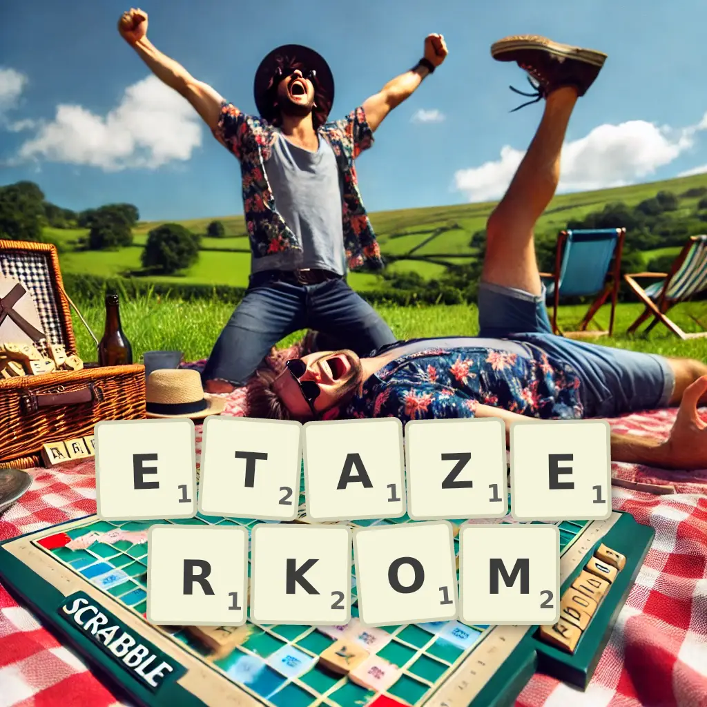 Słowa z liter ETAŻERKOM