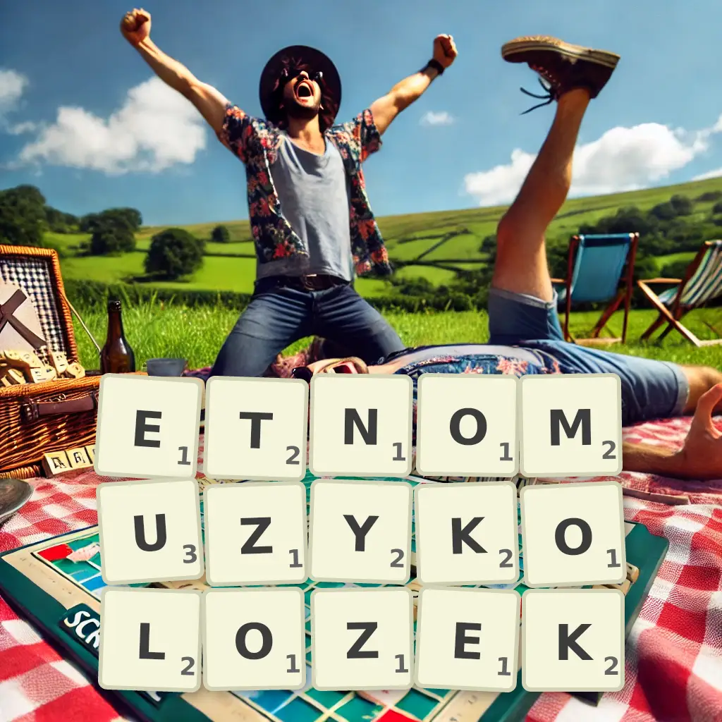 Słowa z liter ETNOMUZYKOLOŻEK