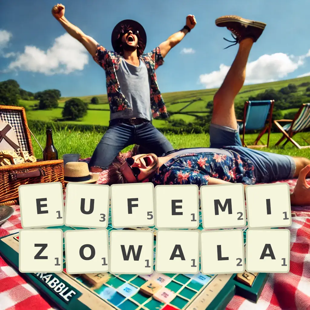 Słowa z liter EUFEMIZOWAŁA