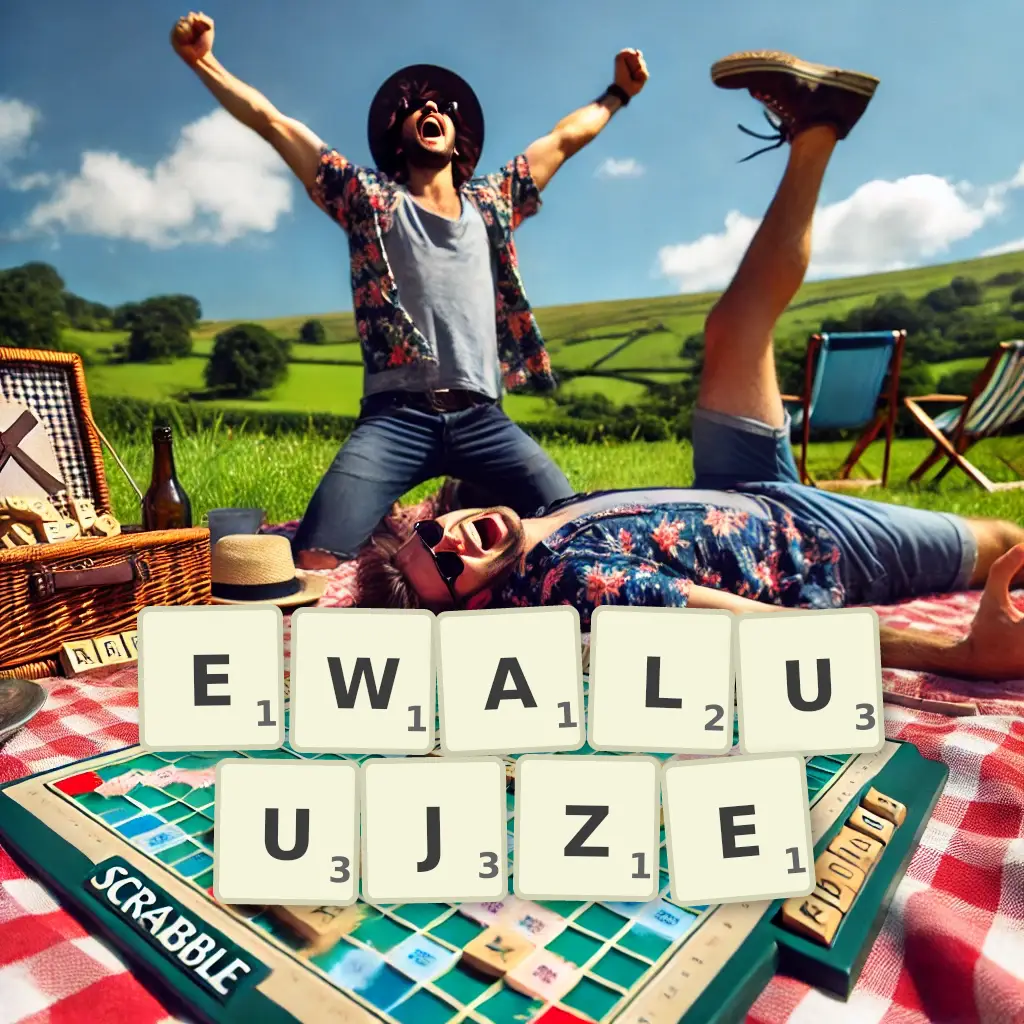 Słowa z liter EWALUUJŻE