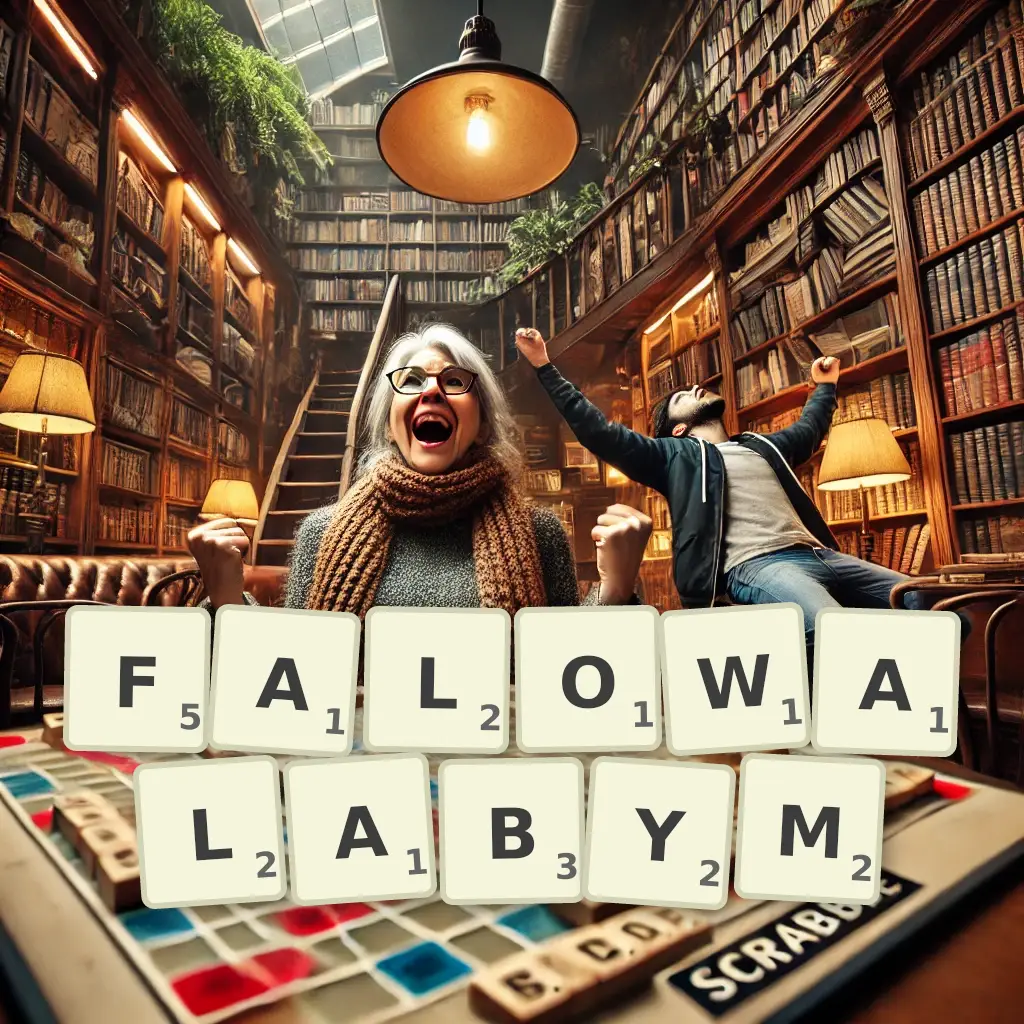 Słowa z liter FALOWAŁABYM