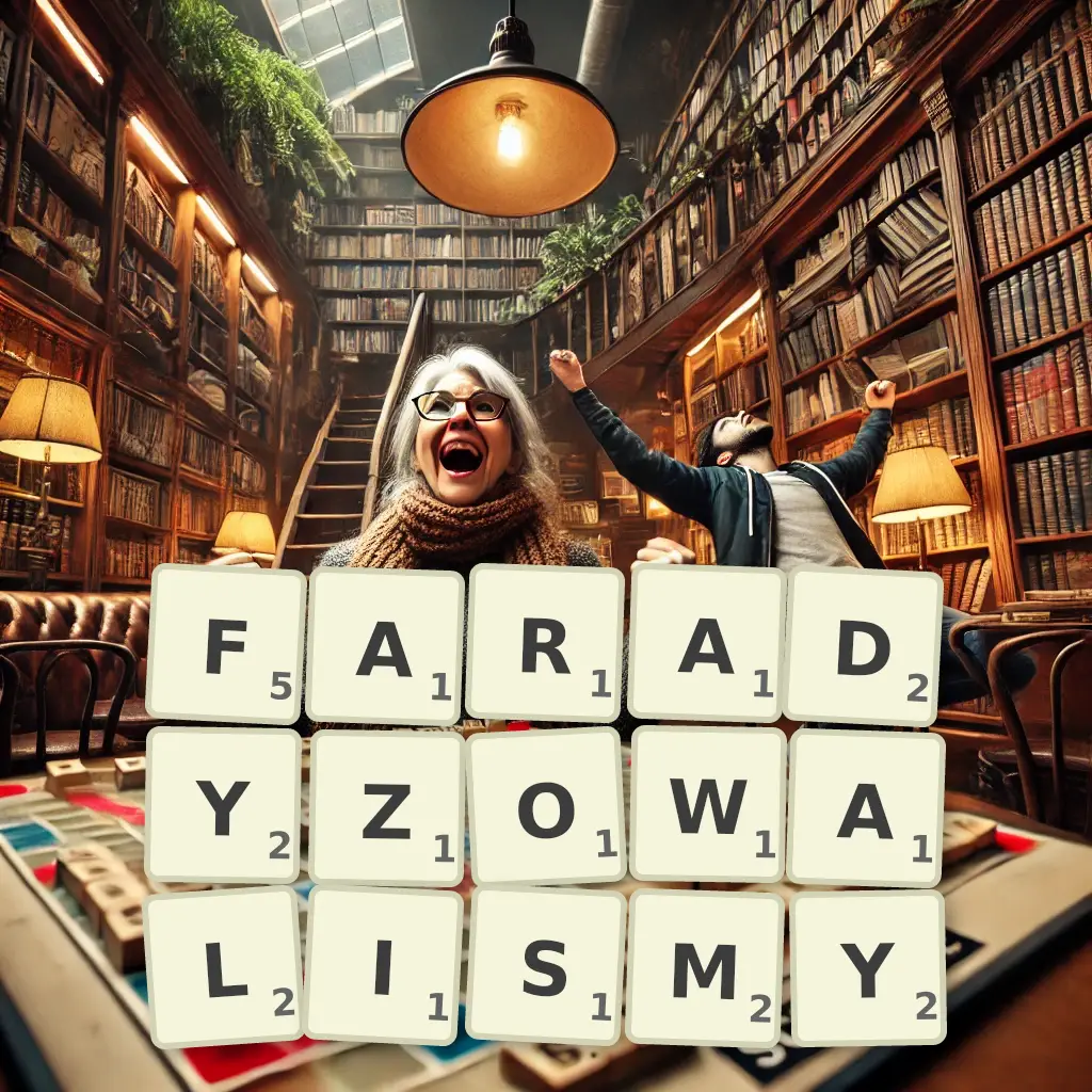 Słowa z liter FARADYZOWALIŚMY
