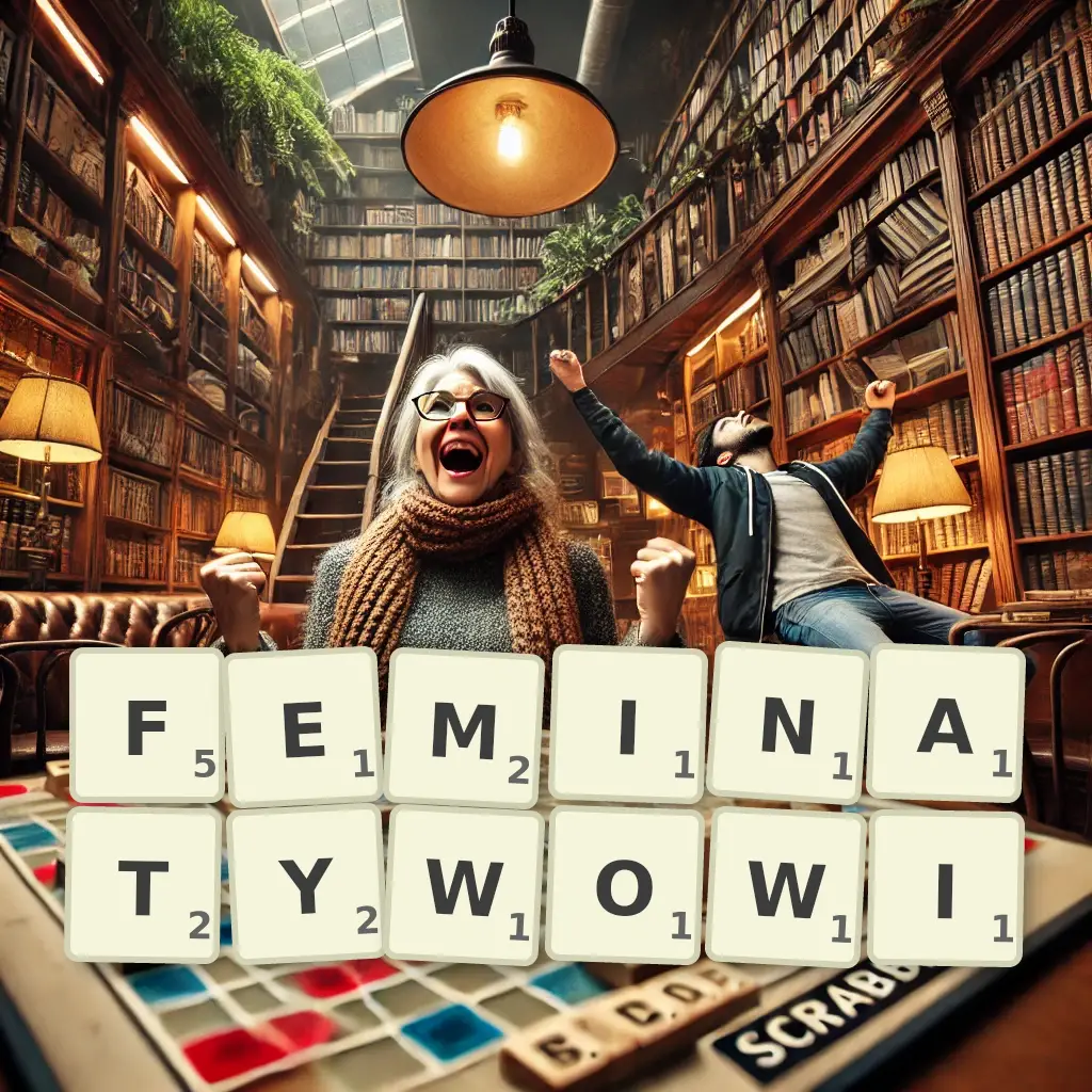 Lista słów z liter FEMINATYWOWI Słowa z liter FEMINATYWOWI