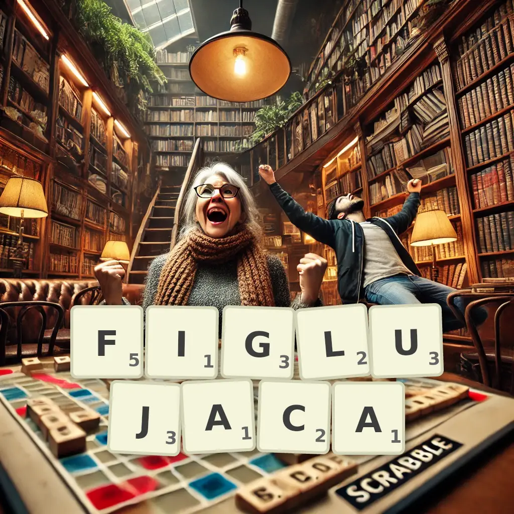 Słowa z liter FIGLUJĄCA
