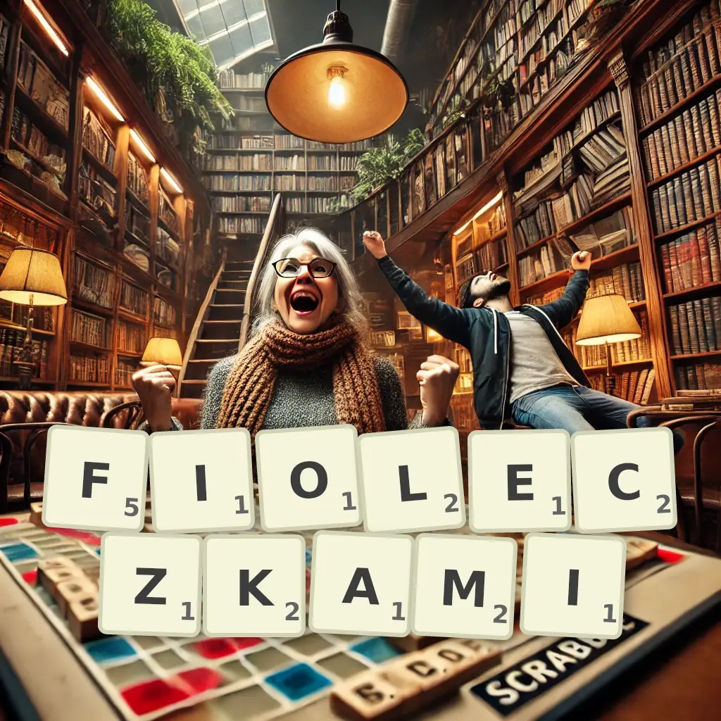 Słowa z liter FIOŁECZKAMI