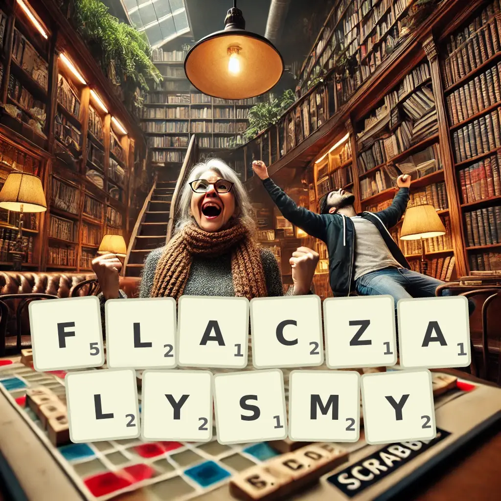 Lista słów z liter FLACZAŁYŚMY Słowa z liter FLACZAŁYŚMY