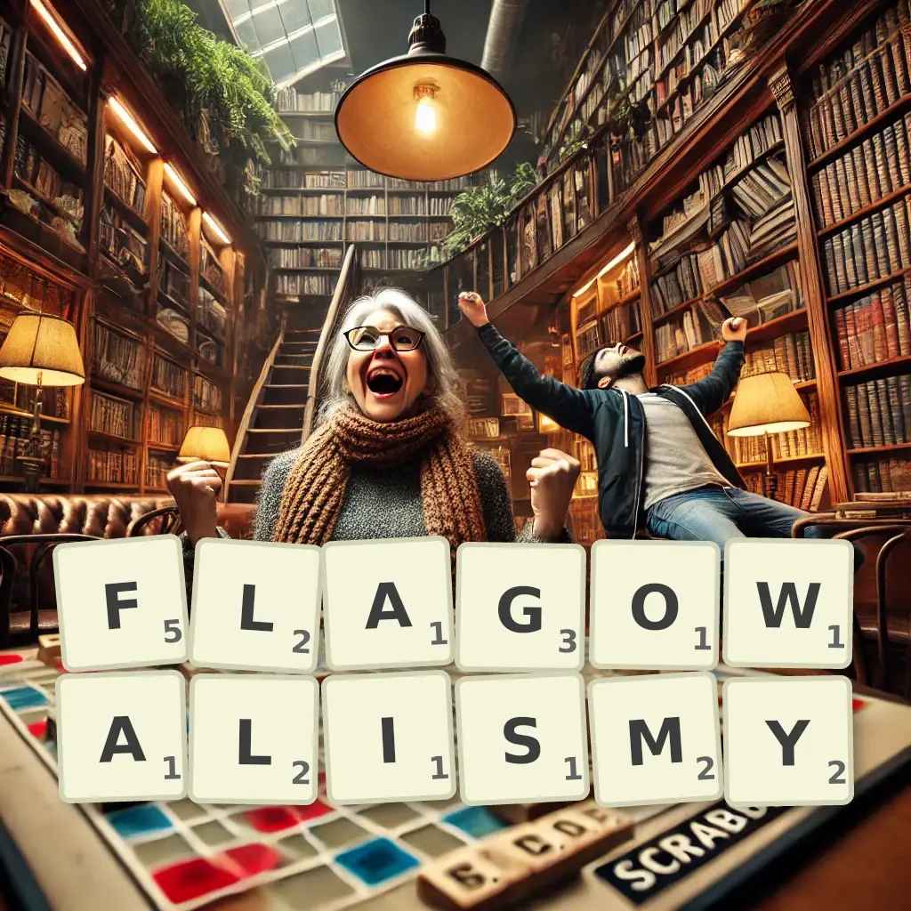 Słowa z liter FLAGOWALIŚMY