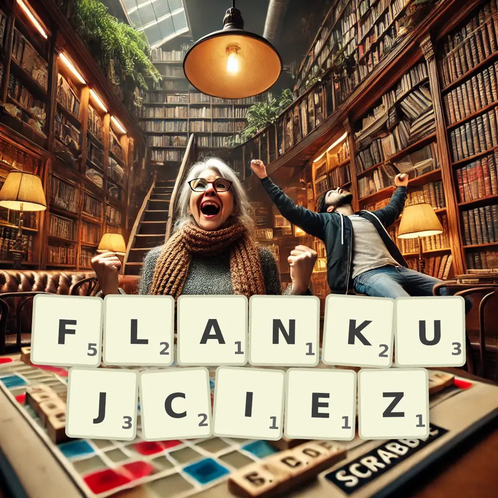 Słowa z liter FLANKUJCIEŻ