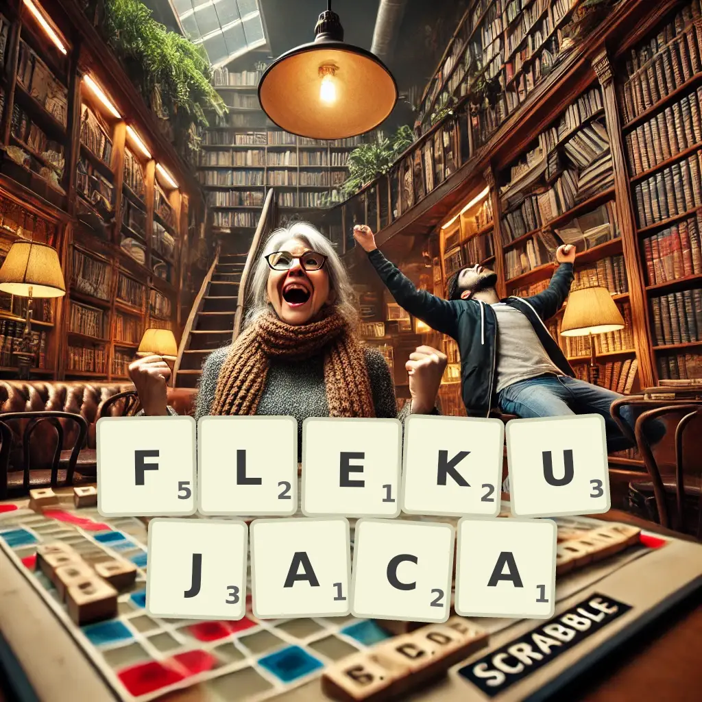 Słowa z liter FLEKUJĄCA