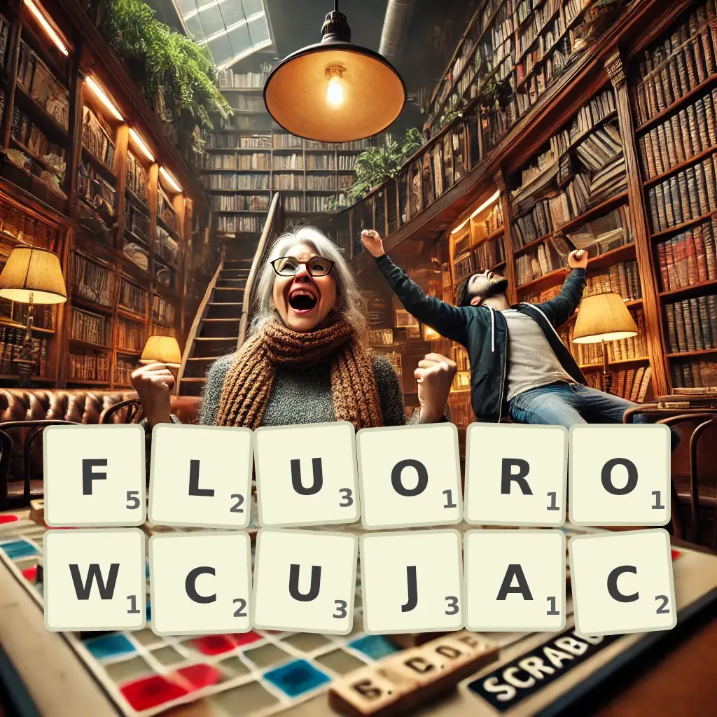 Słowa z liter FLUOROWCUJĄC