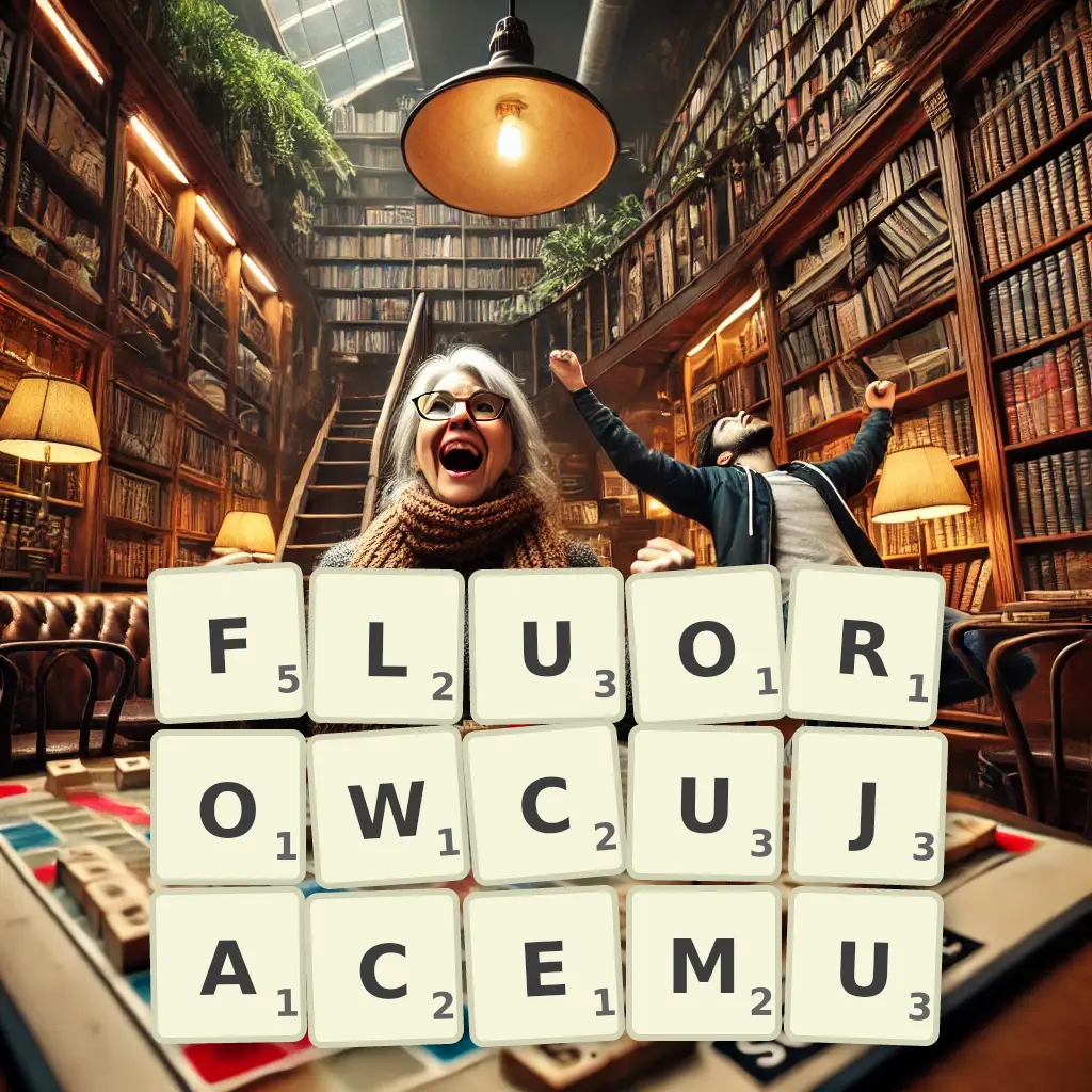 Słowa z liter FLUOROWCUJĄCEMU