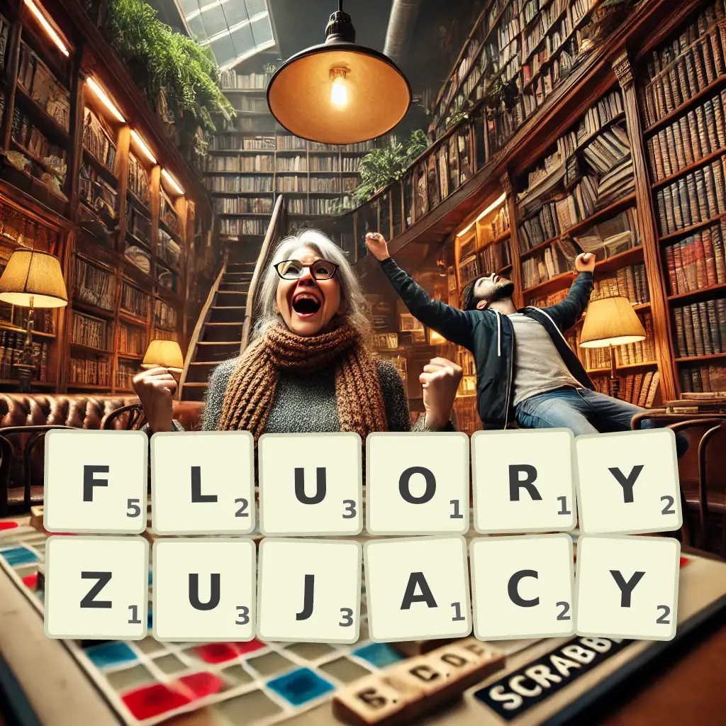 Słowa z liter FLUORYZUJĄCY