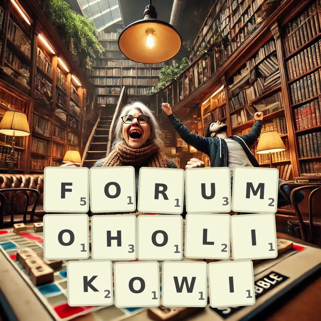 Słowa z liter FORUMOHOLIKOWI