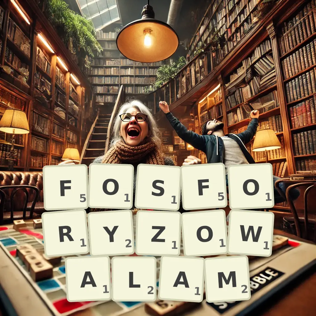 Słowa z liter FOSFORYZOWAŁAM