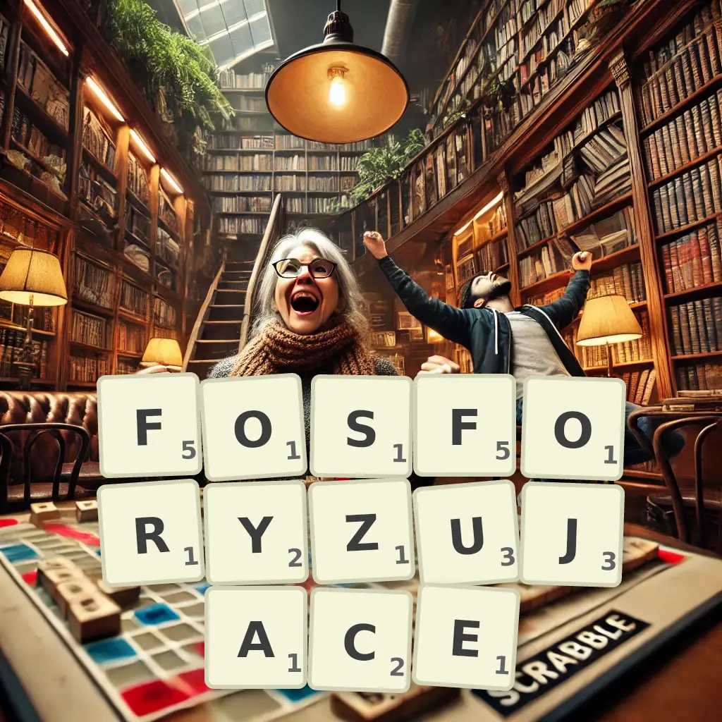 Słowa z liter FOSFORYZUJĄCE