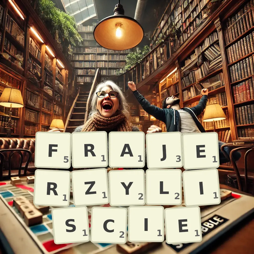 Słowa z liter FRAJERZYLIŚCIE