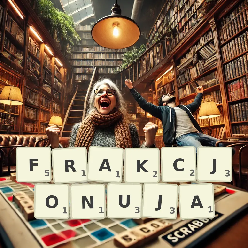 Słowa z liter FRAKCJONUJĄ