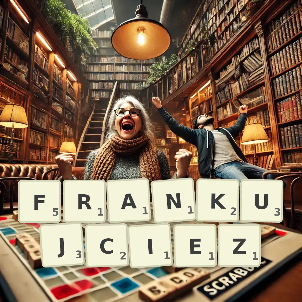 Słowa z liter FRANKUJCIEŻ