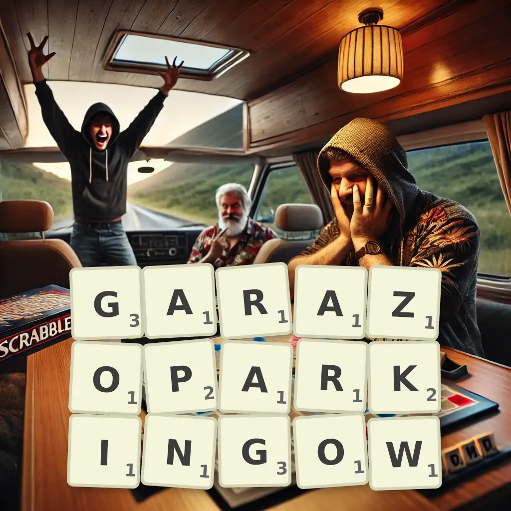 Słowa z liter GARAŻOPARKINGÓW