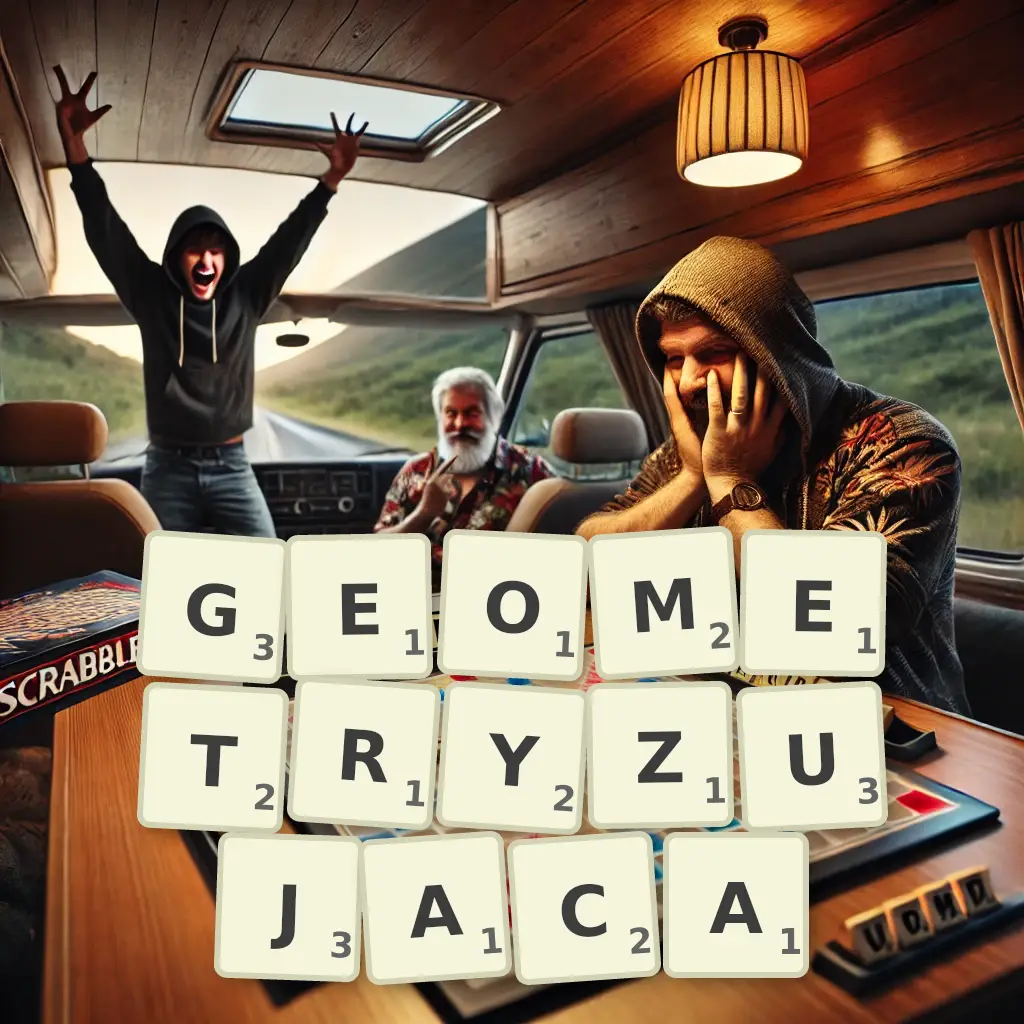 Słowa z liter GEOMETRYZUJĄCĄ