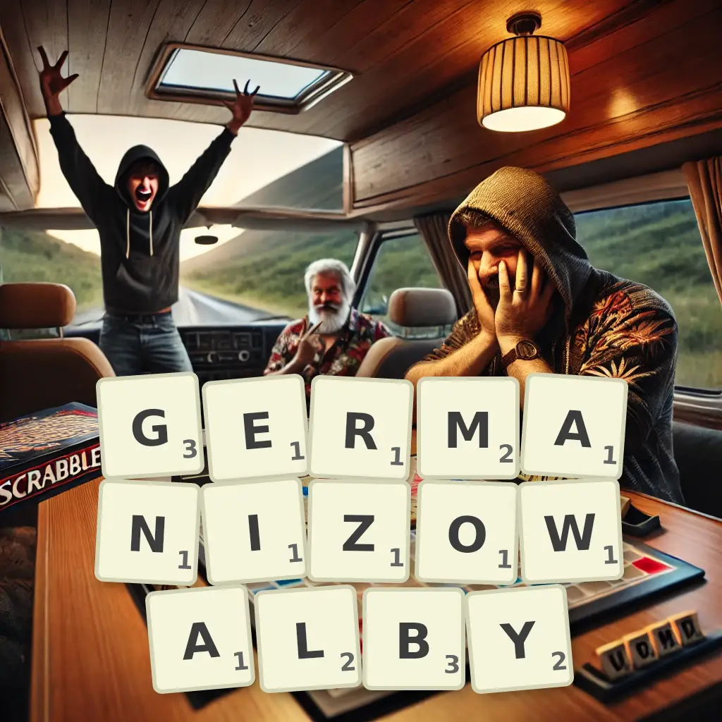 Słowa z liter GERMANIZOWAŁBY