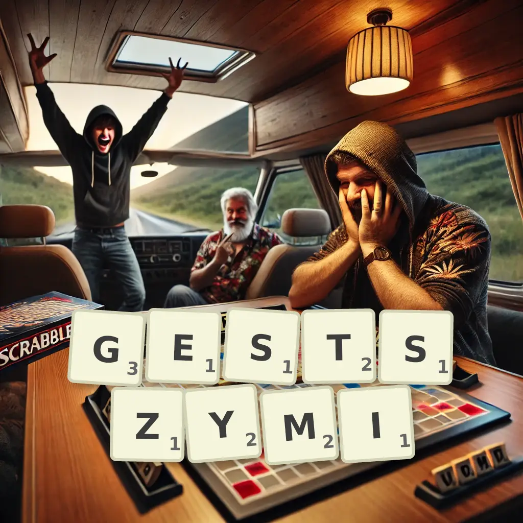 Słowa z liter GĘSTSZYMI