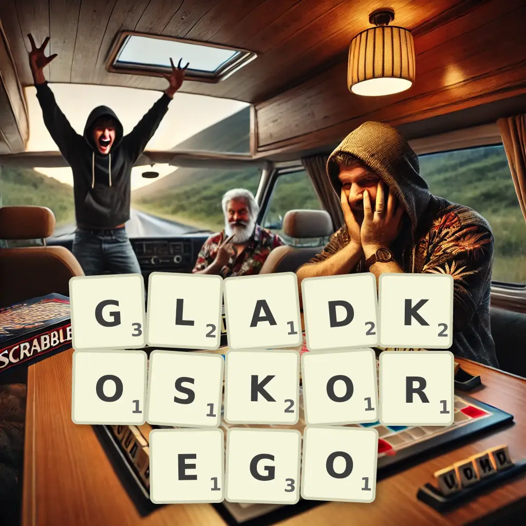 Słowa z liter GŁADKOSKÓREGO