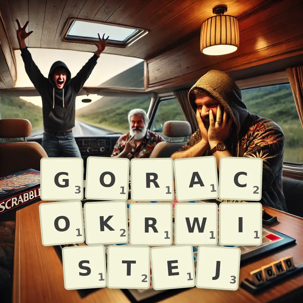 Słowa z liter GORĄCOKRWISTEJ