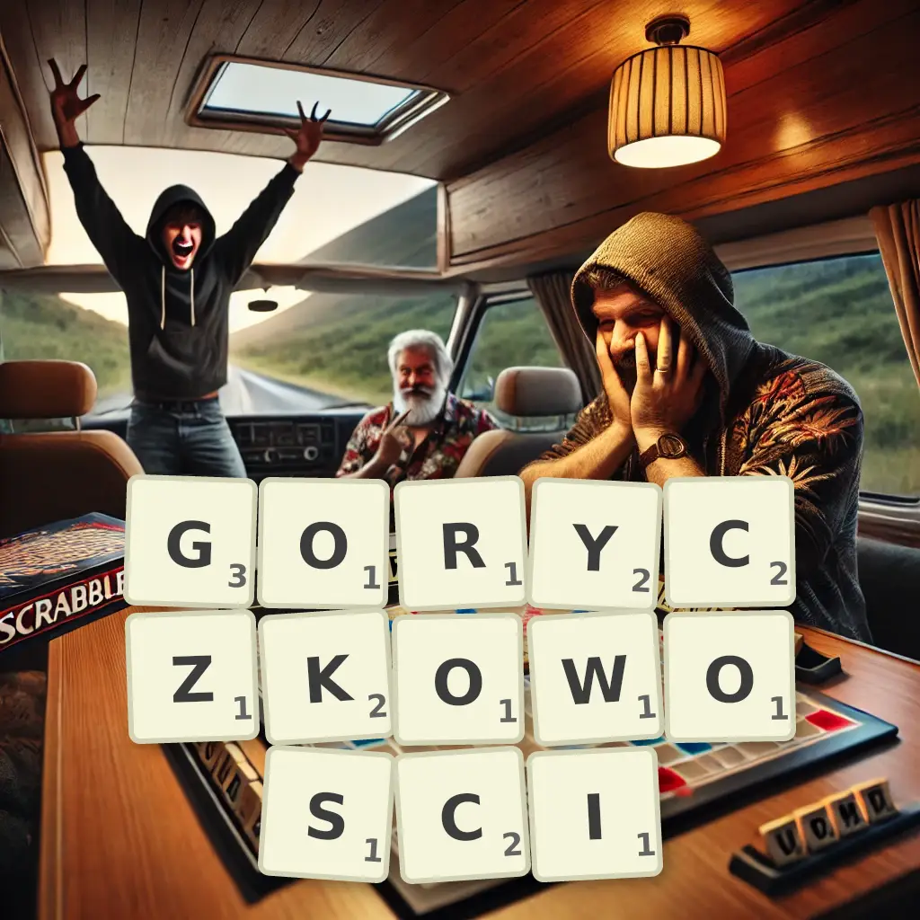 Słowa z liter GORYCZKOWOŚCI