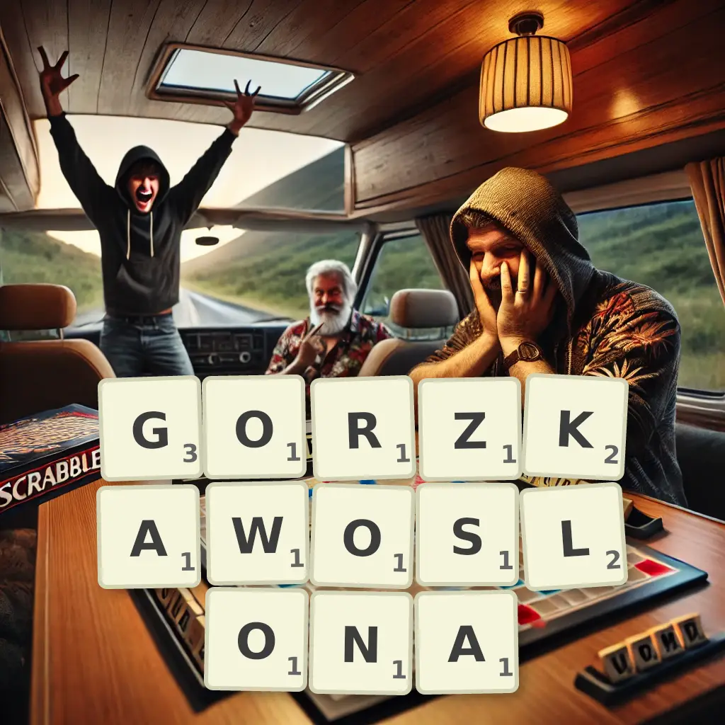 Słowa z liter GORZKAWOSŁONĄ