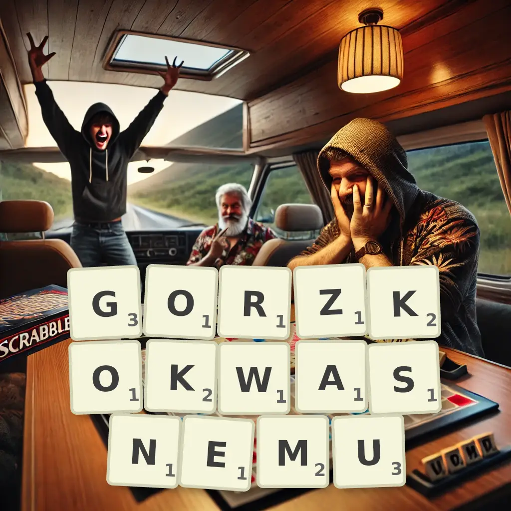Słowa z liter GORZKOKWAŚNEMU